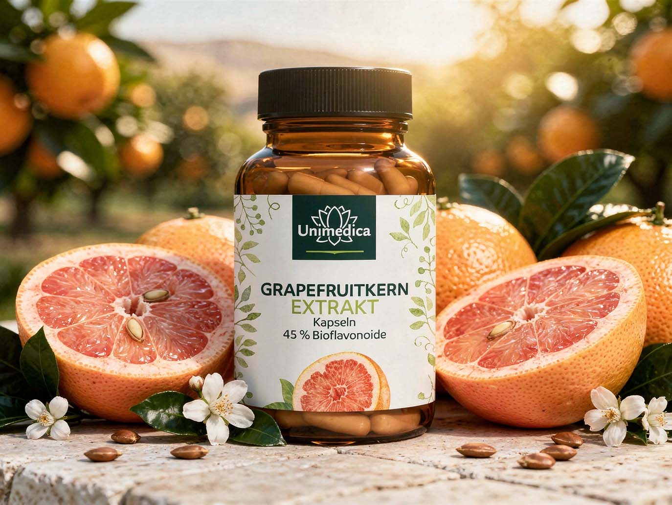 Grapefruit Seed Extract - 500 mg per daily dose (1 capsule) - 120 capsules - from Unimedica